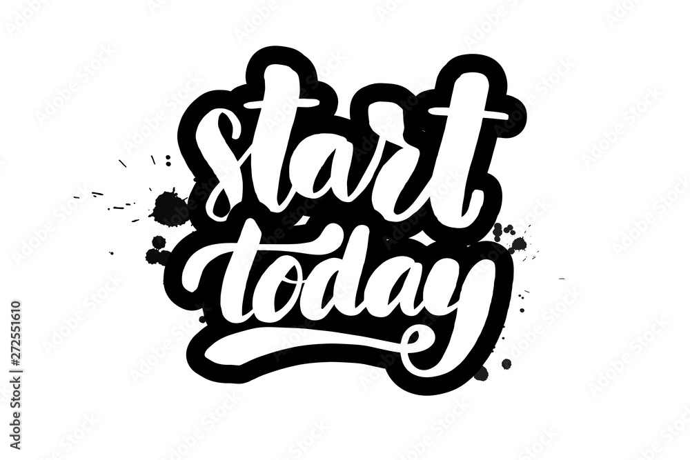 brush lettering start today brush lettering start today
