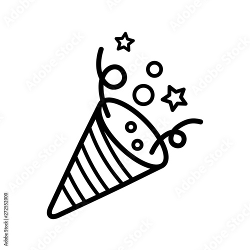 popper - party icon vector