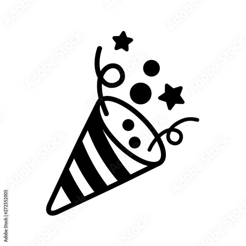 popper - party icon vector