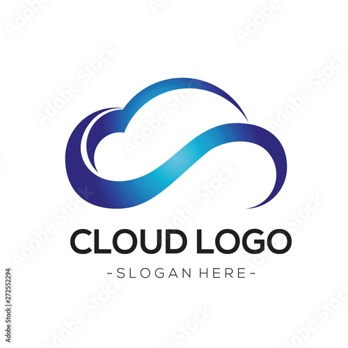 Cloud Tech Logo Vector