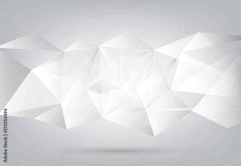 Fototapeta premium Grey wheel geometric technology background with gear shape. Vector abstract graphic design