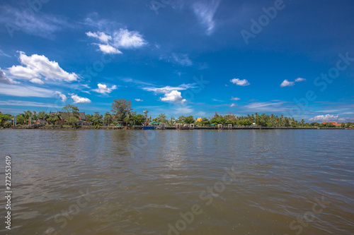 Amphawa Floating Market-Samut Songkhram June1  2019 atmosphere in the floating market the community has boats to sell goods tours and various product for tourists to visit in the area.Amphawa Thailand