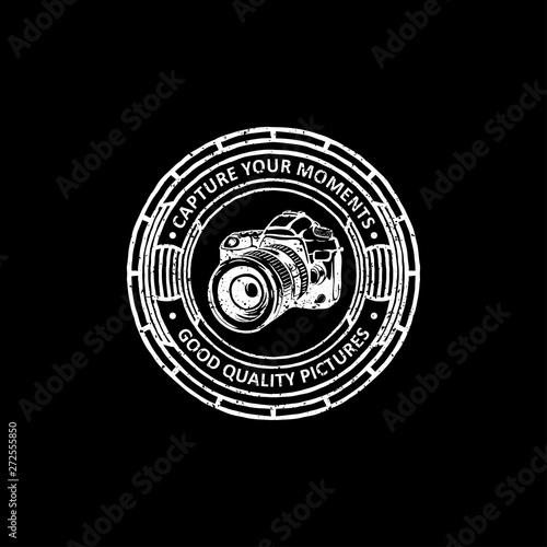 vintage photography badges, labels, emblems and logo design