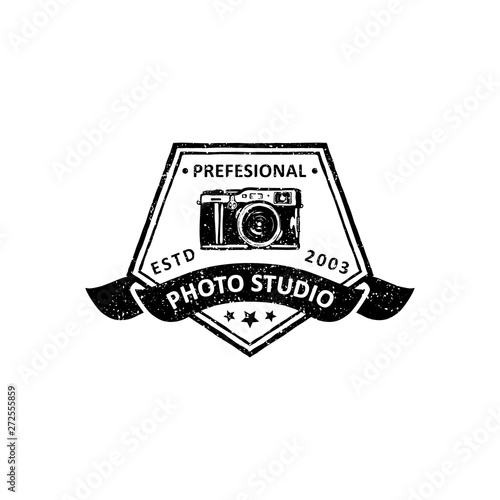 vintage photography badges, labels, emblems and logo design