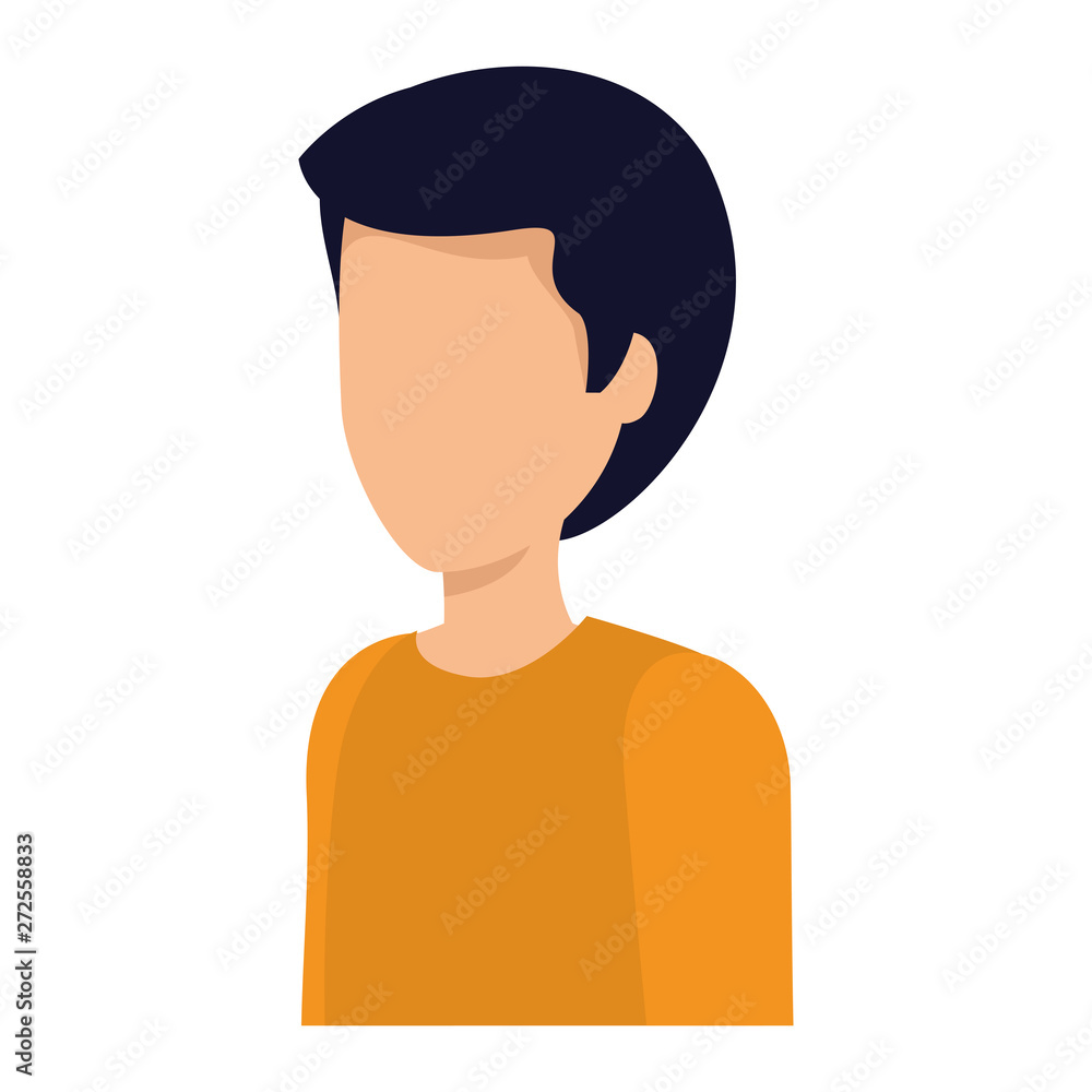 happy young man avatar character happy young man avatar character