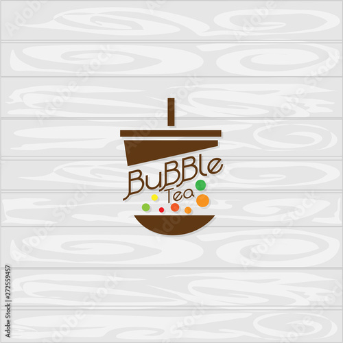bubble tea logo icon graphic