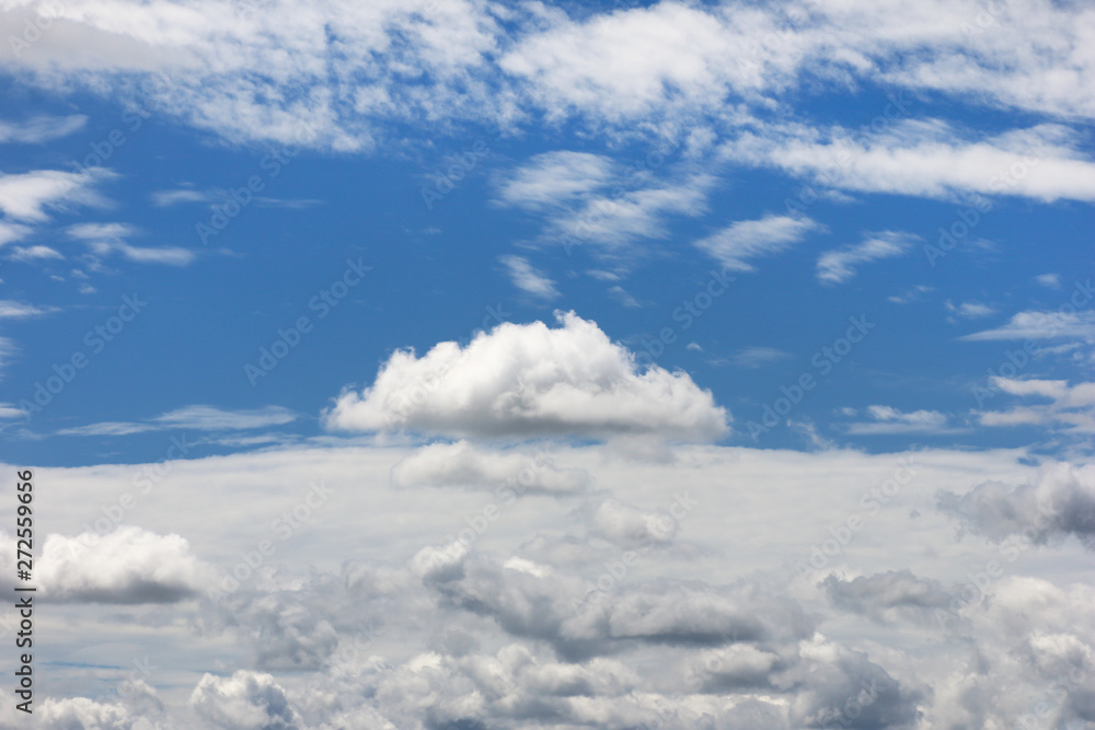 The vast blue sky background and white clouds The vast blue sky background and white clouds