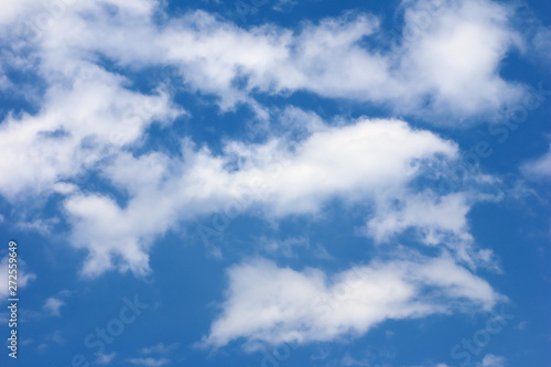 blue sky background and white clouds soft focus