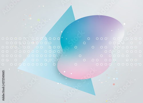 立体的なイラスト　グラデーション　イメージ