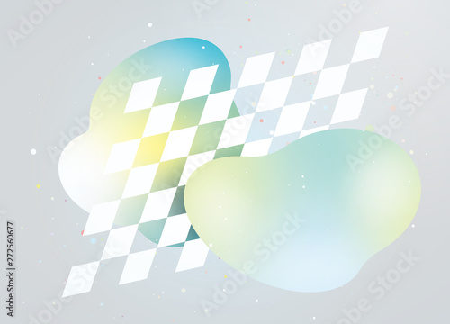 立体的なイラスト　グラデーション　イメージ