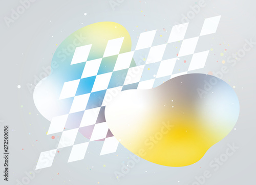 立体的なイラスト　グラデーション　イメージ