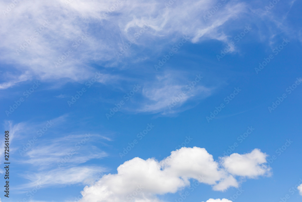 Fototapeta premium blue sky background with clouds