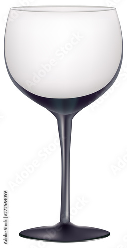 Drinking glass on high leg