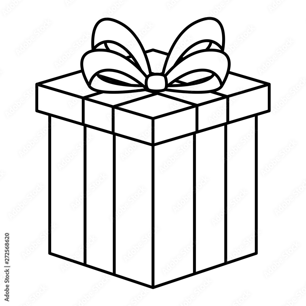 gift box present isolated icon gift box present isolated icon