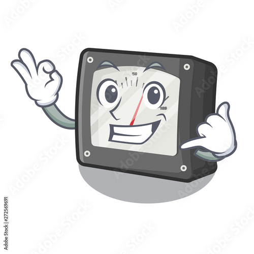 Call me amperage meter above the cartoon table