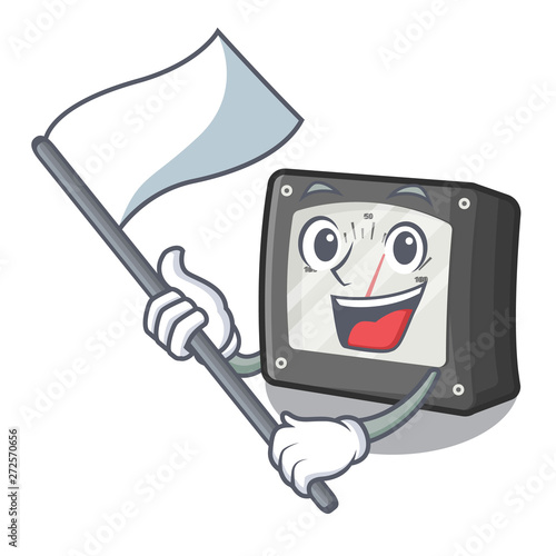 With flag amperage meter above the cartoon table