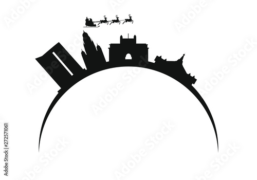 city skyline of mumbai in india