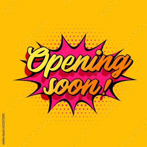 Opening soon poster , flyer template