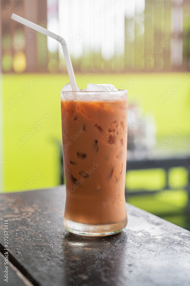 Ice Coffee glass of juice Ice Coffee glass of juice