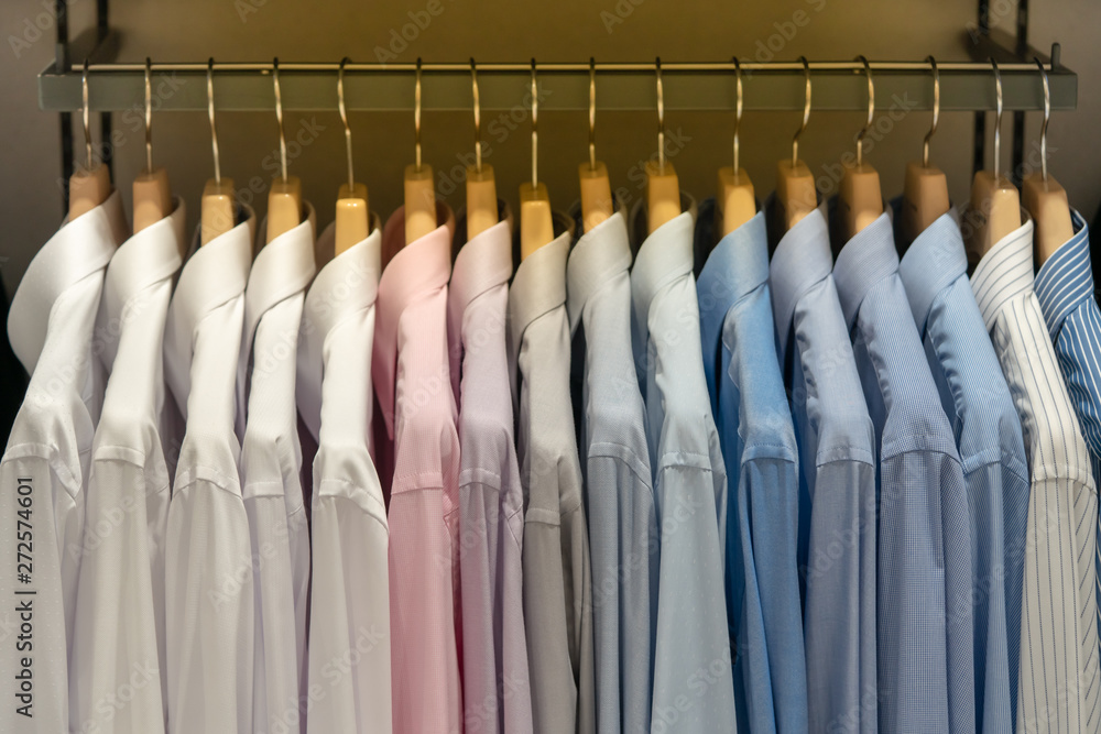 Long sleeve shirt for sales hang on clothes hanger in department stores... Long sleeve shirt for sales hang on clothes hanger in department stores...