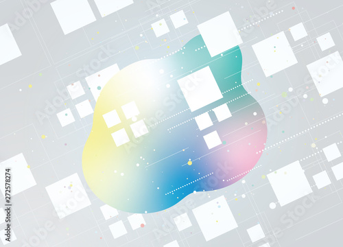 立体的なイラスト　グラデーション　イメージ