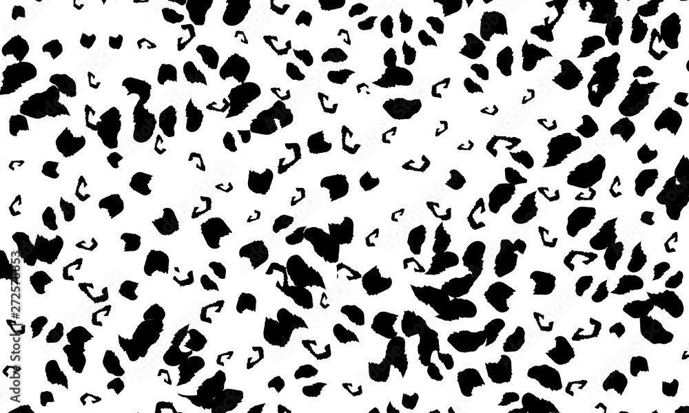 Leopard print design. Animal skin pattern.