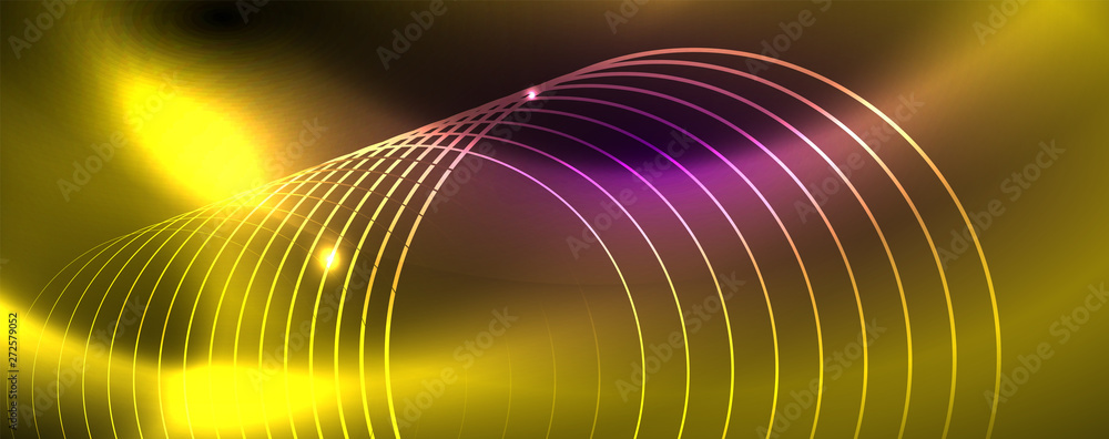 Shiny glowing design background, neon style lines, technology concept, vector Shiny glowing design background, neon style lines, technology concept, vector