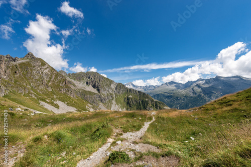 Italian Alps with the mountain peak of Care Alto. National Park of Adamello Brenta. Trentino Alto Adige, northern Italy, Europe