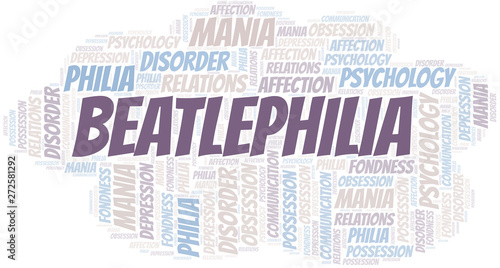 Beatlephilia word cloud. Type of Philia.