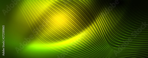 Shiny neon vector wave line abstract background  motion concept