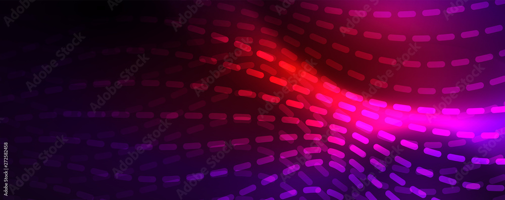 Neon vector wave lines abstract background, magic futuristic techno design Neon vector wave lines abstract background, magic futuristic techno design