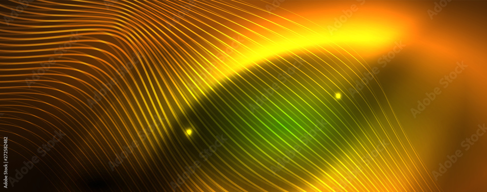 Shiny neon vector wave line abstract background, motion concept Shiny neon vector wave line abstract background, motion concept