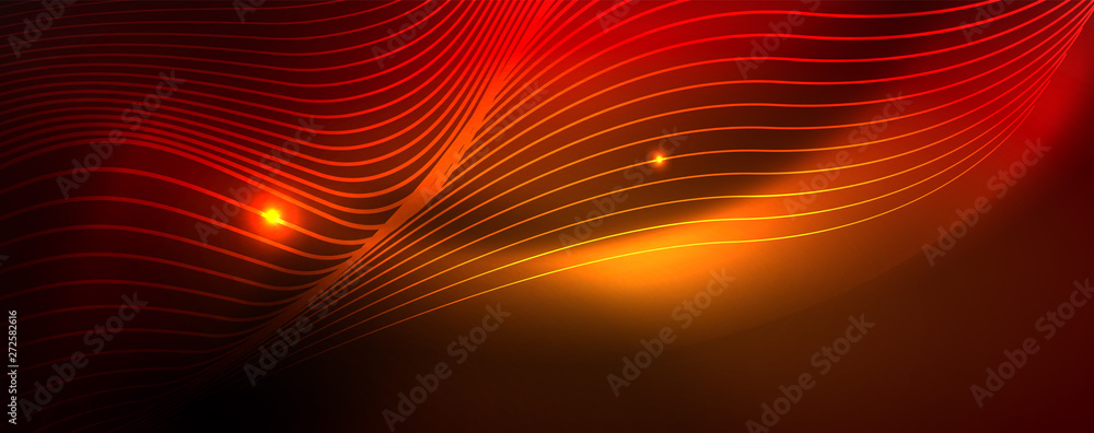 Shiny neon lines techno magic futuristic background, magic energy space light concept, abstract background wallpaper design Shiny neon lines techno magic futuristic background, magic energy space light concept, abstract background wallpaper design
