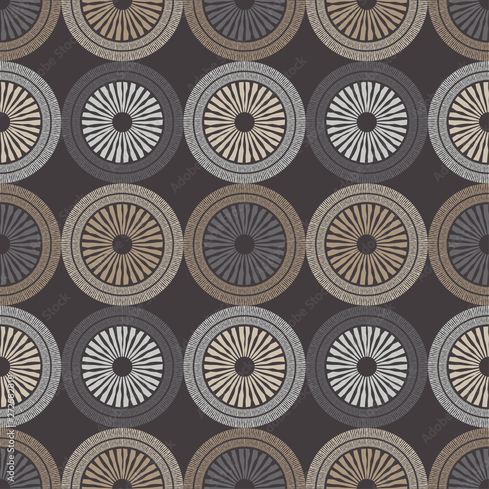 Polka dots seamless pattern. Mosaic of ethnic figures. Patterned texture. Geometric background. Can be used for wallpaper, textile, invitation card, wrapping, web page background. Polka dots seamless pattern. Mosaic of ethnic figures. Patterned texture. Geometric background. Can be used for wallpaper, textile, invitation card, wrapping, web page background.