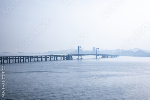 Wallpaper Mural Bridge across the sea in Dalian, China Torontodigital.ca