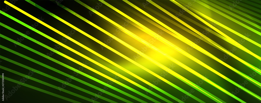 Vector neon light lines concept, abstract background Vector neon light lines concept, abstract background