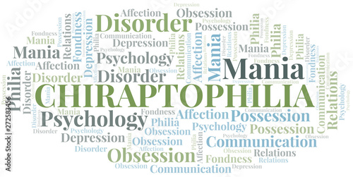Chiraptophilia word cloud. Type of Philia.