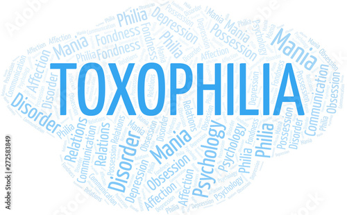 Toxophilia word cloud. Type of Philia.