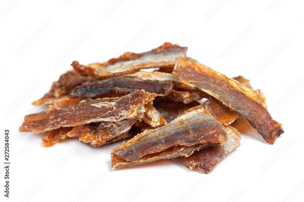 Pieces of cleaned dried fish