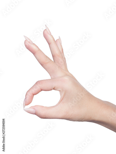 Tableau sur toile Female hand gesture