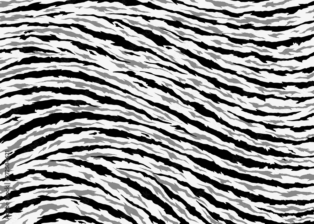 Abstract Tiger skin pattern design. Gray Tiger stripes vector illustration background. wildlife fur skin design illustration. For print, web, home decor, fashion, surface, graphic design