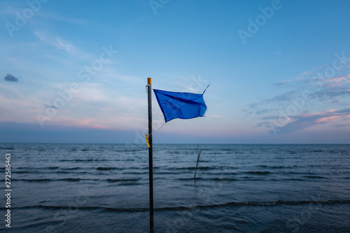 flag on blue sky background