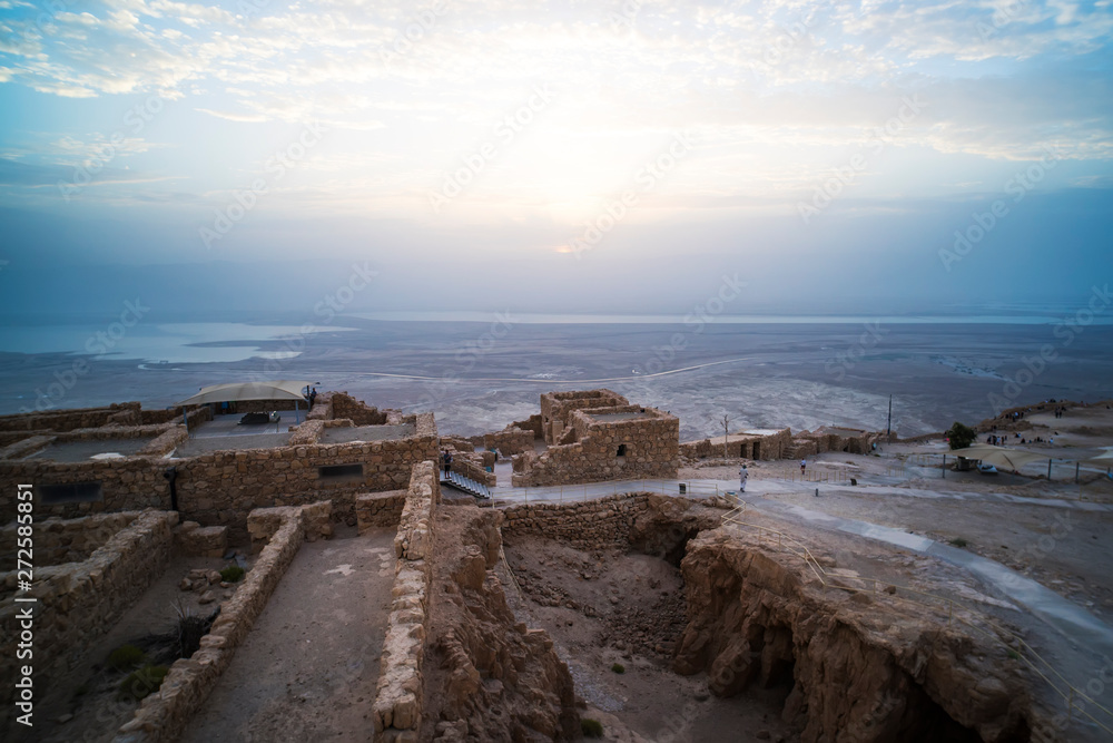 Φωτογραφία Masada is an ancient fortress off the southwestern coast of the Dead sea, in Israel