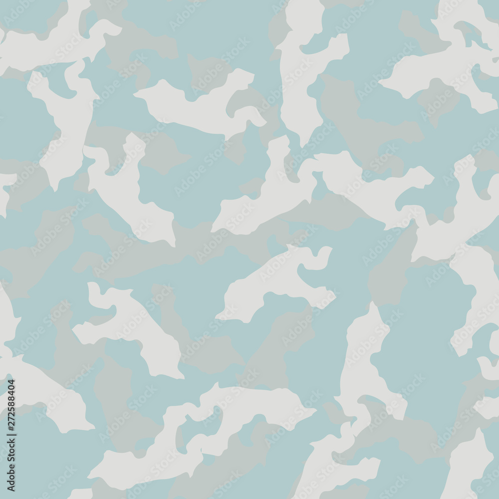 Winter camouflage of various shades of grey, blue and white colors Winter camouflage of various shades of grey, blue and white colors