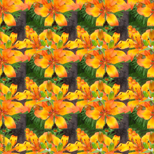 yellow flowers in the garden texture