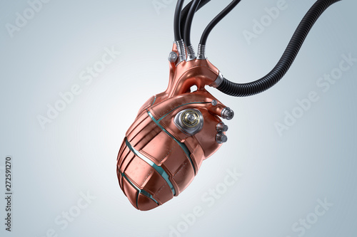 Artificial copper heart