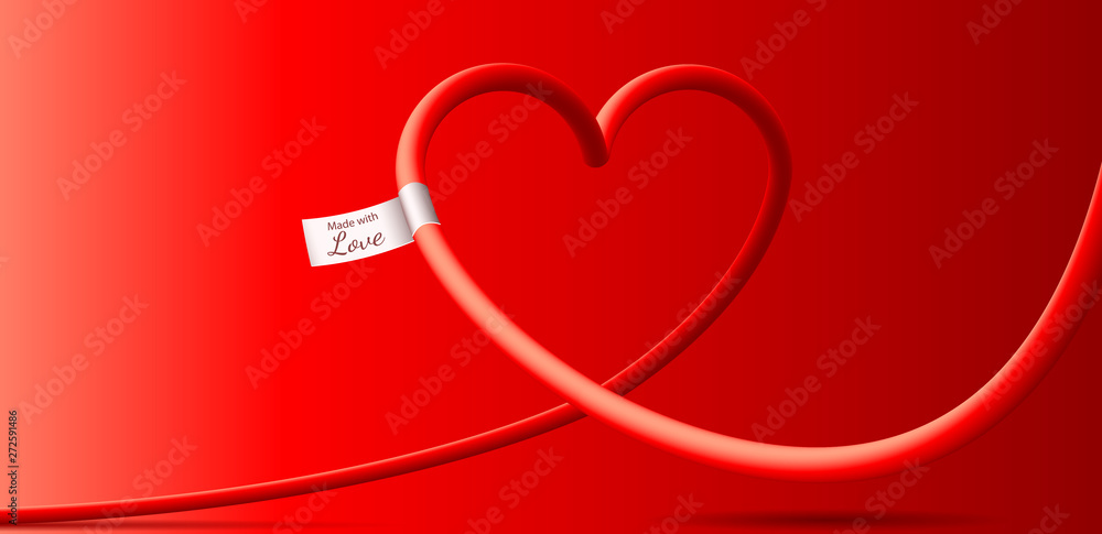 heart background with label heart background with label
