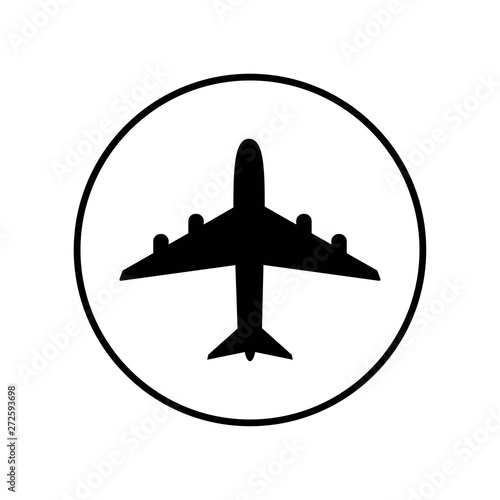 Airplane icon vector