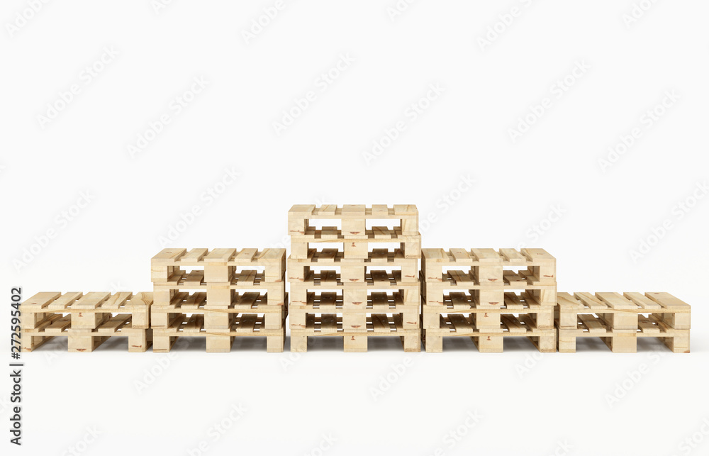 Treppe aufsteigend absteigend aus Europalette Holzpalette - von vorne aufgenommen - neutraler Hintergrund Treppe aufsteigend absteigend aus Europalette Holzpalette - von vorne aufgenommen - neutraler Hintergrund