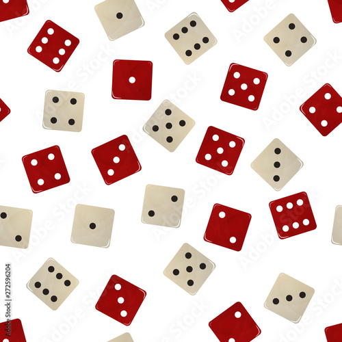 White and white dice.